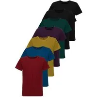 Tazzio T-Shirt E106 (Packung, 7-tlg., 7er-Pack) Herren Basic Rundhalsshirt