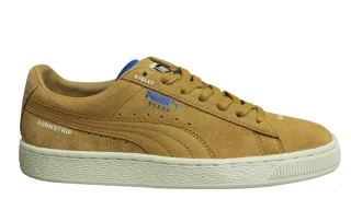 Puma Wildleder x Ader Fehler Taffy Leder Low Schnürsenkel Herren Trainer 367195 02