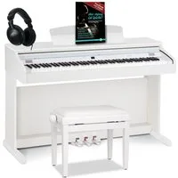 Classic Cantabile Digitalpiano DP-50 E-Piano Set mit 88 Tasten Hammermechanik (Spar-Set, inkl. Klavierbank, Kopfhörer & Schule), Klavier, Layer-, Split-, Twin-Piano- und Aufnahmefunktion