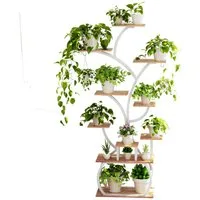 LALAHO Blumenständer Blumenständer mit Wachstumslicht