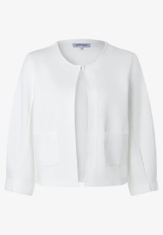 MORE & MORE - Jerseyjacke weiß - Gr. - 44