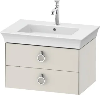 Duravit White Tulip Waschtischunterbau wandhängend Nordic Weiß Seidenmatt 684x458x410 mm - WT4351039 WT435103939