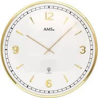 AMS Funkwanduhr F5609 (Quarzuhr, Ø ca. 40 cm, Arbeitszimmer, Wohnzimmer, Esszimmer, Küche)