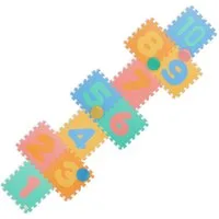 relaxdays Spielmatte Puzzlematte mit Zahlen