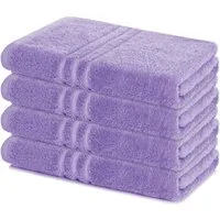 Lavea Duschtücher 4er Set Duschtuch 70 x 140 cm, Elena Frottee Handtücher, (Set, 4-St), Dusch-Handtuch, 500 g/m² Frottier, weich & saugstark, pflegeleicht