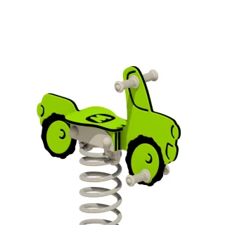 Robuste Federwippe Truck Movey für Spielplätze - wetterfestes HDPE-Design - sichere Spielgeräte mit rutschfesten Griffen & Fußstützen - Wickey