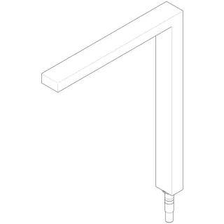 Dornbracht Auslauf Kpl. 90110618808-06 platin matt