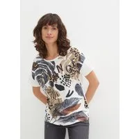 bonprix T-Shirt Loose Fit Passform, Kurzarm, mit Foilprint