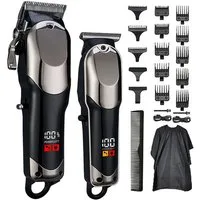 Luckice Haarschneider Profi Haarschneidemaschine & Barttrimmer Set, Kabellos, Leise, lange Akku.Präzisionstrimmer,Konturentrimmer für Seitenhaare, Bartschneider,Geschenkset für Herren,Vatertagsgeschenk