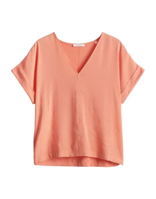 Opus - V-Shirt - Solme orange - Gr. - 38