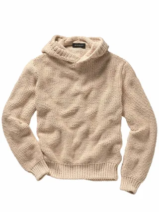Mey & Edlich Herren Seemannsgarn-Hoodie Beige 100 % Baumwolle