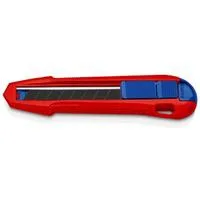 CutiX Universalmesser, Teppichmesser rot/blau, inkl. 2 Klingen