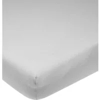 Meyco Baby Spannbettlaken Light Grey, Jersey, Gummizug: Rundum, (1 Stück), 40x80/90cm - 1-pack