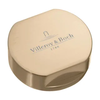 Villeroy und Boch Abdeckkappe 94052603 gold, Edelstahl massiv, rund, für Einzeldrehgriff