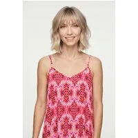 ONLY Spaghettitop ONLNOVA LIFE PARIS SINGLET AOP PTM Viskose, regular fit, V-Ausschnitt