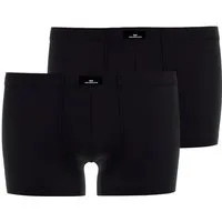 GÖTZBURG Boxershorts GÖTZBURG Herren Pants schwarz uni 2er Pack (2-St)