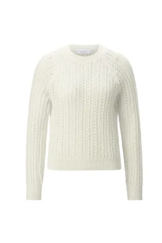 Rich & Royal - CNK Open Lace Stitch pearl white - Gr. - XS