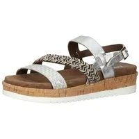 Lazamani Sandalen Leder/Textil . Riemchensandalette
