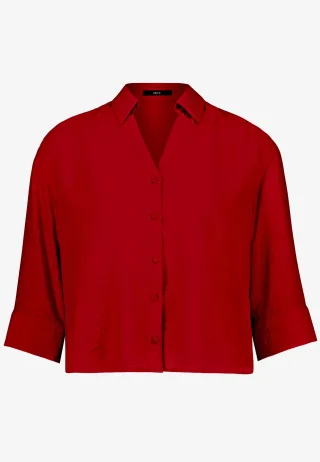zero - Hemdbluse 3/4 Arm Candy Red - Gr. - 36
