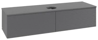 Villeroy & Boch Waschtischunterschrank Antao L36_1 1600x360x500mm mit Beleuchtung mit Struktur FK/AP L36110GK
