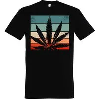 Youth Designz T-Shirt Retro Cannabis Herren T-Shirt mit Trendigem Frontdruck