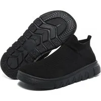HUSK'SWARE Barfußschuh (atmungsaktive Freizeitschuhe für breite Füße) Paar-Sportschuhe mit Flyknit-Obermaterial, leichte Laufschuhe