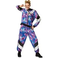 dressforfun Kostüm Damenkostüm, Jacke und Hose im glänzenden Retro-Look.