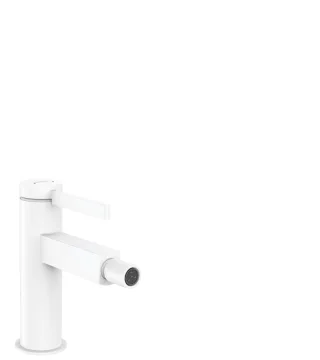 Hansgrohe Bidetmischer Finoris mit Push-Open Ablaufgarnitur mattweiss, 76200700 76200700
