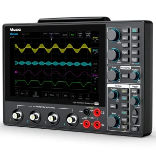 Micsig MHO14 High Resolution Tablet Oscilloscope 12-bit 4 Channel 1GSa Sampling Rate Up to 200MHz Bandwidth Portable Tou