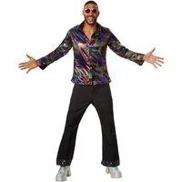 dressforfun Hippie-Kostüm Herrenkostüm Disco King, Zweiteiliges Kostüm im Disco-Outfit