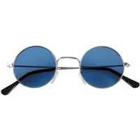 Metamorph Hippie-Kostüm Hippie Brille blau