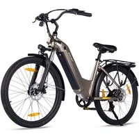 Vankel E-Bike Cityrad Pedelec für herren 26 zoll 18.2AH 36V 655WH damen 120km Elektrofahrrad, Kettenschaltung, Heckmotor, 655 Wh, (Beleuchtungsset mit Batterieladegerät, Batterieschlüssel, Werkzeug), Komfortables City E-Bike mit Shimano 7-Gang & Sche