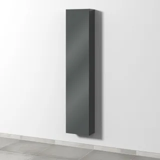 Sanipa 3way Hochschrank mit 1 Tür, Anthrazit-Glanz SF16279