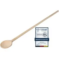 Neustanlo Kochlöffel Extra großer Holz-Kochlöffel, 60 cm, zum Umrühren in Töpfen, Robuster und hygienischer Küchenhelfer aus Buchenholz