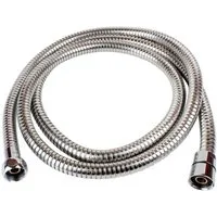 Sanixa Brauseschlauch Qualitäts Duschschlauch Edelstahl verchromt 200 cm Länge, Brauseschlauch für Handbrause Duschbrause Standard Anschluss Gewinde