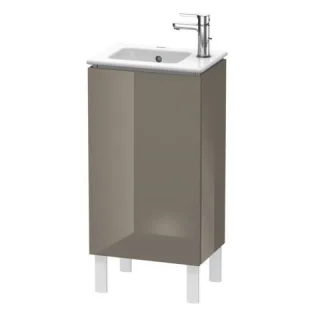 Duravit L-Cube Waschtischunterbau bodenstehend Flanell Grau Hochglanz 420x294x704 mm - LC6273R8989 LC6273R8989