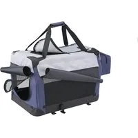 Nobby Tiertransportbox Nobby Traveller Plus blau/grau
