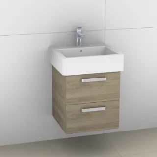 Artiqua 411 Waschtischunterschrank für Vero 045450 Sanremo Eiche quer NB, 411-WU2L-D17-7145-428 411-WU2L-D17-7145-428