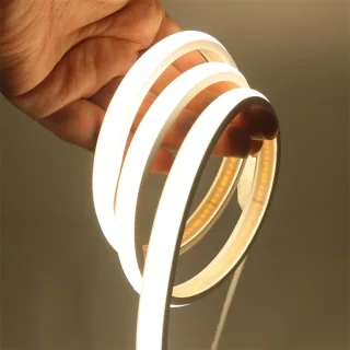 Elfeland 1m/2m/5m COB LED Strip Light IP65 Waterproof Flexible 288LEDs/m Warm White 3000K/Natural White 4000K High Brigh