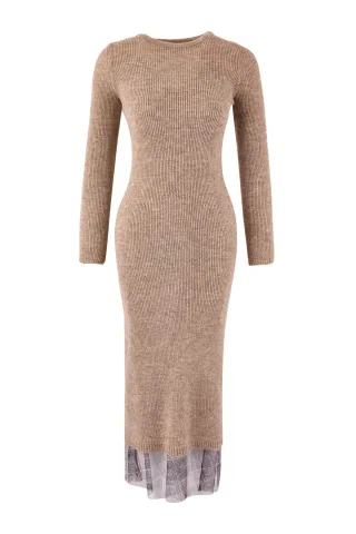 Damen-Maxikleid mit Karomuster / kariert, lang, lässig/alltagstauglich, A-Linie