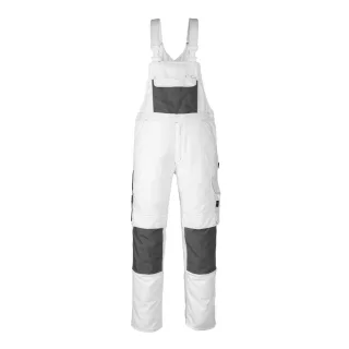 MASCOT Orense Latzhose mit Knietaschen HARDWEAR Weiß 42 - 08269-010-06-82C42