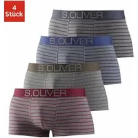 s.Oliver Hipster (Packung, 4-St) knapp sitzende Boxershorts für Herren aus Baumwoll-Mix