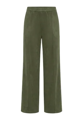 Olsen - Trousers Casual Long Olive Green - Gr. - 36