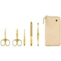Zwilling Nagelknipser-Set Maniküre Pediküre Set 5tlg. mit Nagelschere, Leder
