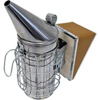 BENKA Bienenbeute Bienen Smoker BASIC 30cm hoch Rostfrei (galvanisiert), 1-tlg., Rauchbläser, Imker