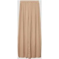 s.Oliver Chinos Hose WIDE LEG Plisseehose mit Wide Leg und Elastikbund