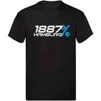 G-graphics T-Shirt 1887% Hamburg (1-tlg) Herren T-Shirt mit einem Motiv für den echten Fan