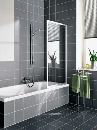 Kermi Faltwand Vario 2000 FW1 0650x1400, weiss, ESG Opaco, V2FW1065142UK V2FW1065142UK