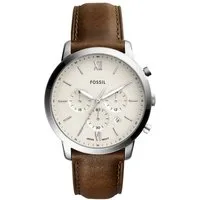 Fossil Chronograph Neutra FS5380, Quarzuhr, Armbanduhr, Herrenuhr, Lederarmband, analog, Tag