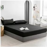 Good Nite Spannbettlaken Bettlaken, 30 cm Tief, Polyester, Weich, Atmungsaktiv, Waschbar, Gummizug: Rundum Elastisches Band, Für bett 90 x 200,Matratzen bis 30 cm Höhe, Elastisch, Rundumgummizug